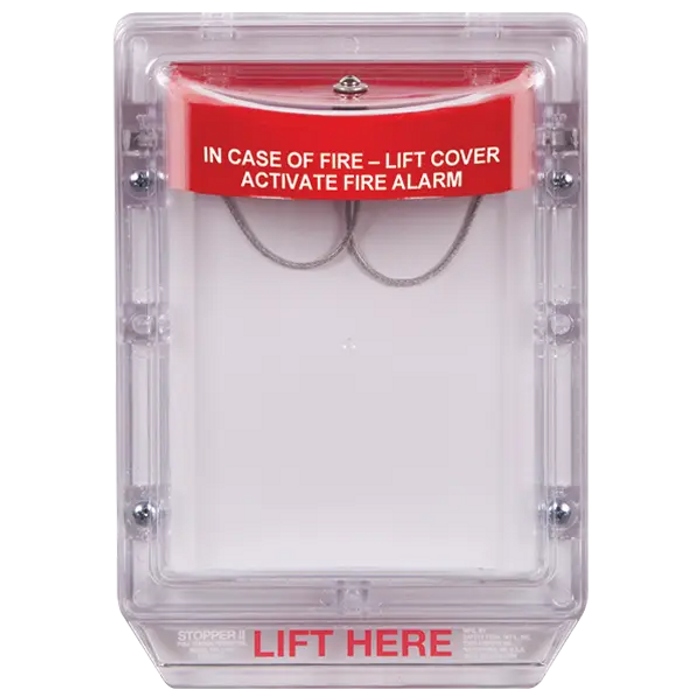 Safety Technology International Stopper II Flush Mount, Fire Label