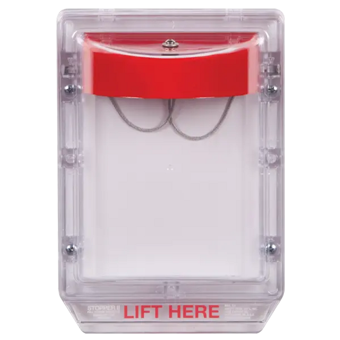 Safety Technology International Stopper II with Horn Flush Mount, Fire Label