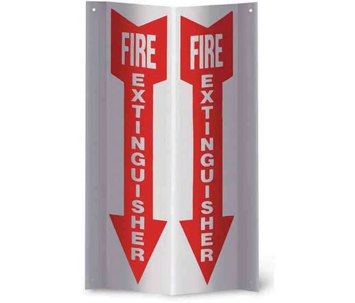 Dolans PTD-108- 3-D Rigid Plastic Fire Extinguisher Sign
