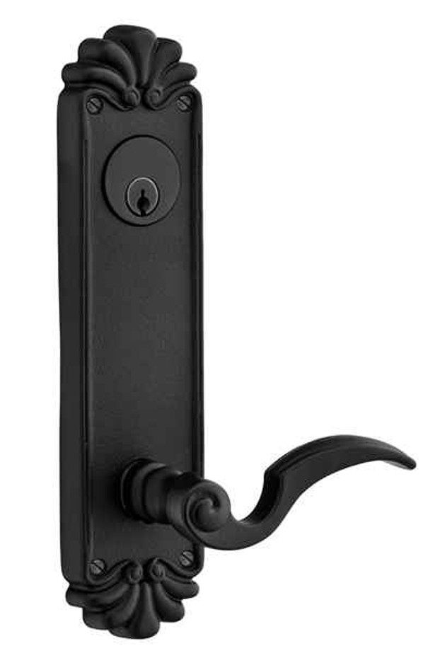 Emtek Emtek 6620 Tuscany #16 5-1/2" C-to-C Keyed Sideplate Lockset, Passage/Single Keyed - Lost Wax Cast Bronze Tubular EMTEK-6620