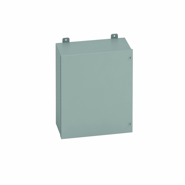 B-Line Eaton series JIC panel enclosure, 10" height, 4" length, 8" width,  12, Hinged cover, 12FTC enclosure, Wall mount, Small single door, External