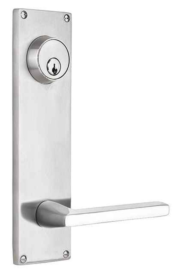 Emtek Emtek S811 Stainless Steel 5-1/2" CTC Keyed Sideplate Tubular Lockset, Passage/Single Keyed EMTEK-S811