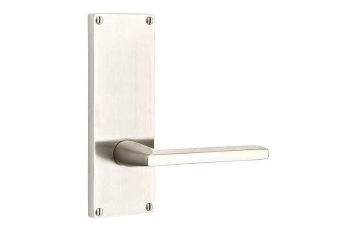 Emtek Emtek 8211 Modern 7" Non-Keyed Sideplate Lockset, Privacy - Brass Tubular EMTEK-8211