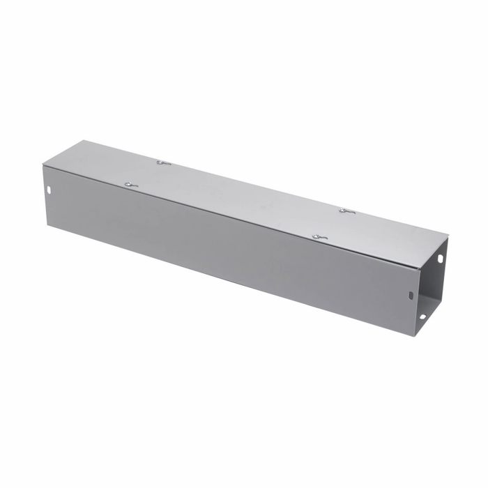 B-Line Eaton series wireway, 12" height, 24" length, 12" width, G NK wireway, Thru holes, No knockouts, Screw cover,  1, Steel, Plated screws, ANSI 61