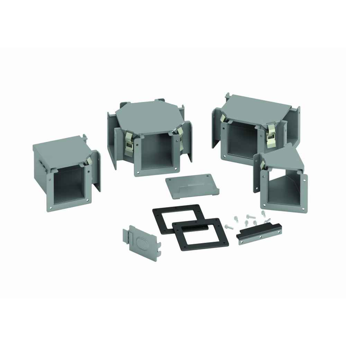B-Line Eaton series wireway nipple section, 12" X 6" Lay-in, Wireway nipple section,  12, Steel, ANSI 61 gray painted finish