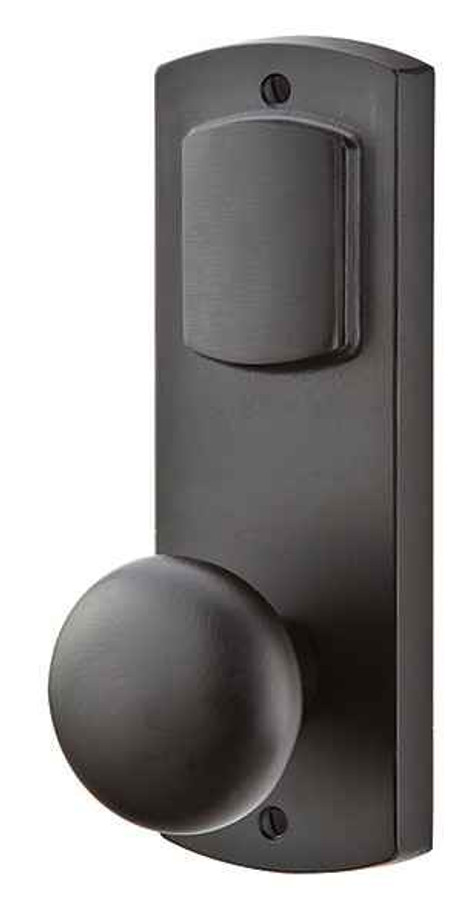 Emtek Emtek 7371 Missoula 3-5/8" C-to-C Keyed Sideplate Lockset, Passage/Double Keyed - Sandcast Bronze Tubular EMTEK-7371