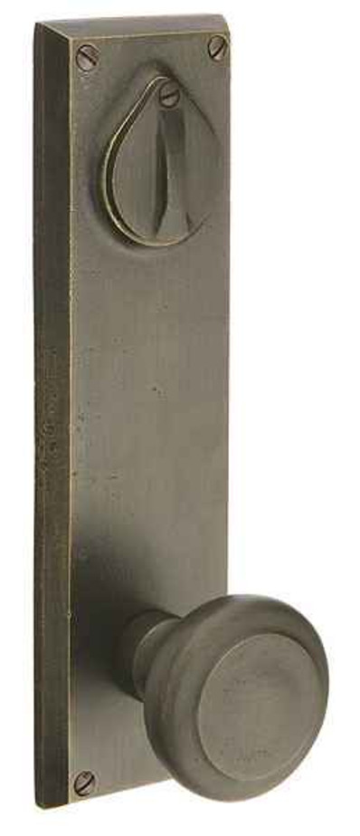 Emtek Emtek 7561 Rectangular 5-1/2" Keyed Sideplate Lockset, Passage/Double Keyed - Sandcast Bronze Tubular EMTEK-7561