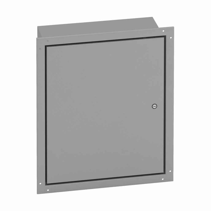B-Line Eaton series wall mounted panel enclosure,12" height,6" length,12" width, 4,Hinged cover,FM enclosure,Wall mount,Medium single door,Thru holes,