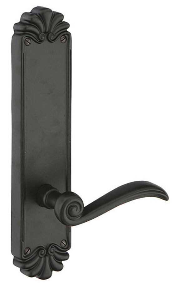 Emtek 6752 Tuscany #16 10-1/8" Non-Keyed Sideplate Lockset, Dummy (Pair) - Lost Wax Cast Bronze Tubular