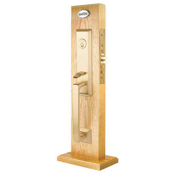 Emtek 3039 Transitional Heritage Brass Mortise Entrance Handleset - Dummy