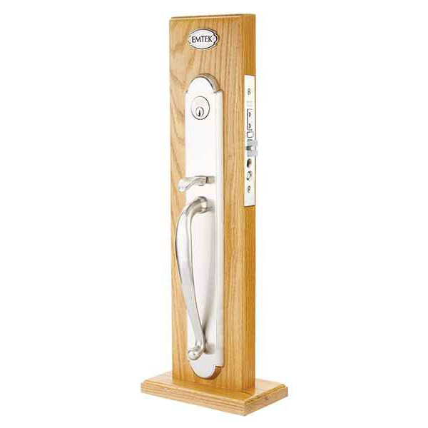 Emtek 3050 Albany Brass Mortise Entrance Handleset - Dummy