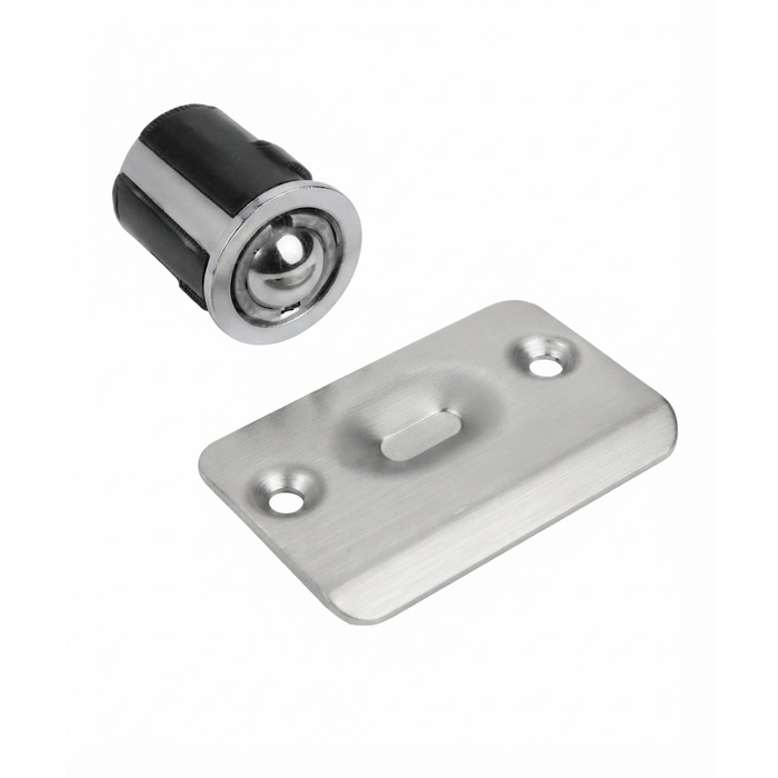 Don-Jo 1716 Ball Catch Latch — 1" x 1" Drive-In Cast Brass