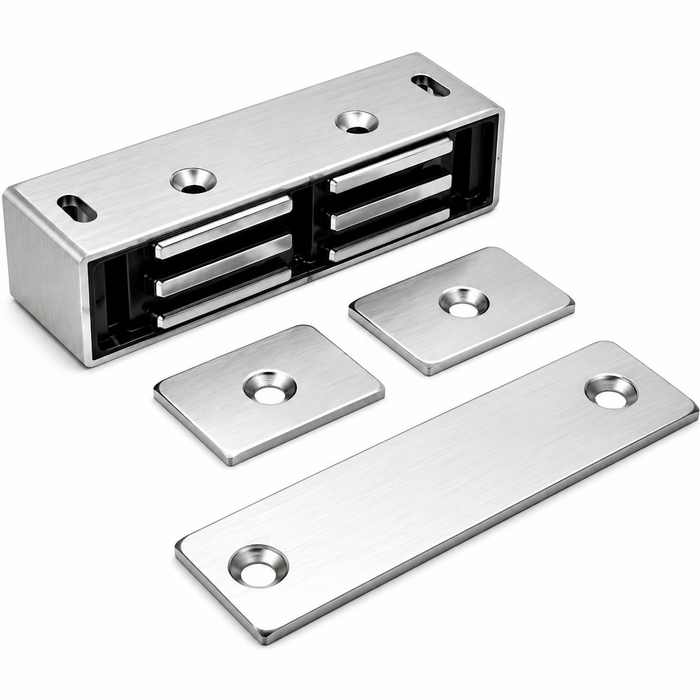Don-Jo 1724 Magnetic Catch — 3-1/8" Length, 14 lb. Load Capacity, Brass
