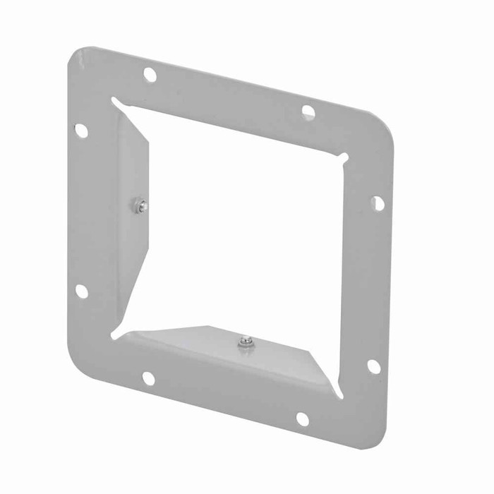 B-Line Eaton series wireway end flange, Wireway end flange, 1, Steel, ANSI 61 gray painted, 4" X 4"