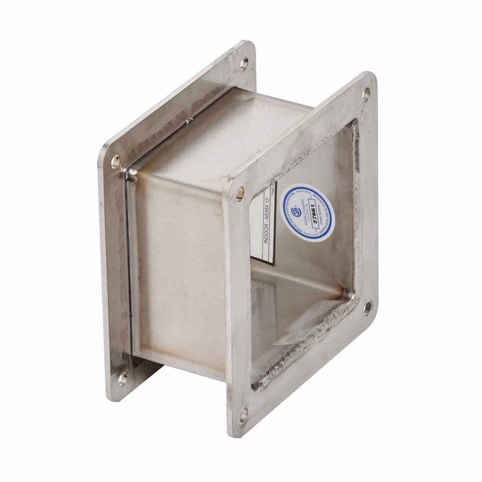 B-Line Eaton series wireway nipple section, Feed through, Wireway nipple section, 4X rated, Stainless steel, Brushed finish