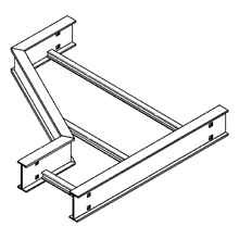 B-Line REDUCER, SERIES 2,3,4&5, LEFT, 3" / 4" HEIGHT, 42" TO 18" WIDTH, ALUMINUM