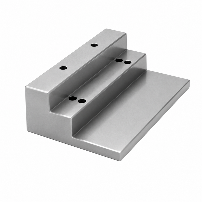 Don-Jo 2051 Door Closer Mounting Bracket, 3-1/4" x 5", Aluminum Finish
