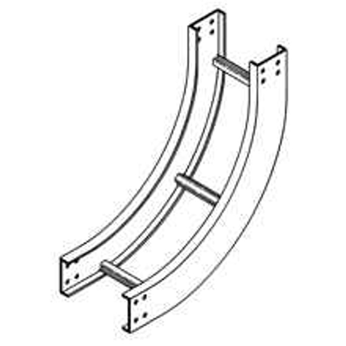 B-Line VERTICAL INSIDE BEND, SERIES 2,3,4&5, 3" / 4" HEIGHT, 90 DEG., 42" WIDTH, 48" RADIUS, ALUMINUM