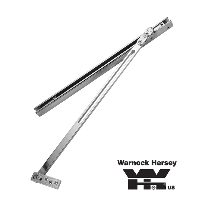 Don-Jo 3323 Surface Overhead Stop for 36" Door, Heavy-Duty Satin Stainless Steel