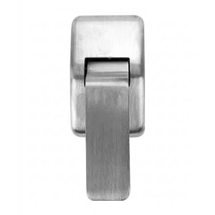 Don-Jo 4550 Hospital Latch in Satin Stainless Steel (630) — Brass, 5" Backset, Non-Handed