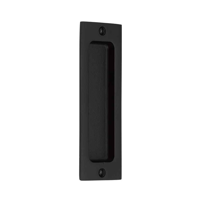 Emtek 220406 Rustic Modern Rectangular Sandcast Bronze Flush Pulls (2" x 6")