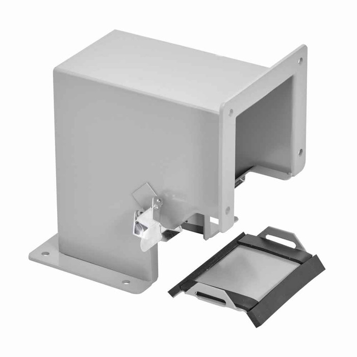 B-Line Eaton series wireway elbow fitting, Sealing plate kit, Lay-in, 90° elbow, inside opening, 12, Steel, ANSI 61 gray painted, 6" X 6"