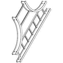 B-Line HORIZONTAL EXPANDING TEE, SERIES 2,3,4&5, 5" / 6" HEIGHT, 6" TO 9" WIDTH, 12" RADIUS, ALUMINUM