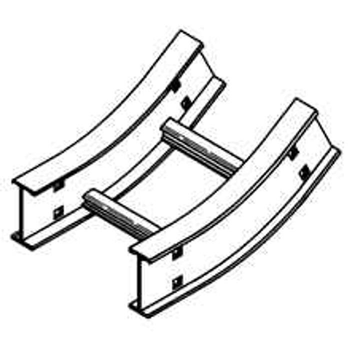 B-Line VERTICAL INSIDE BEND, SERIES 2,3,4&5, 5" / 6" HEIGHT, 30 DEG., 9" WIDTH, 36" RADIUS, ALUMINUM