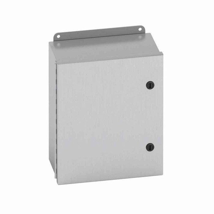 B-Line Eaton series JIC panel enclosure, 6" height, 4" length, 4" width, 4X, Hinged cover, 4XSQT enclosure, Wall mount, Small single door, External m