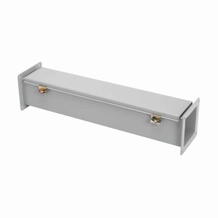 B-Line Eaton series wireway, 8" height, 48" length, 8" width, 12FW wireway, Wireway hanger, Hinged cover, 12, Steel, Seamless poured in-place, Hinged