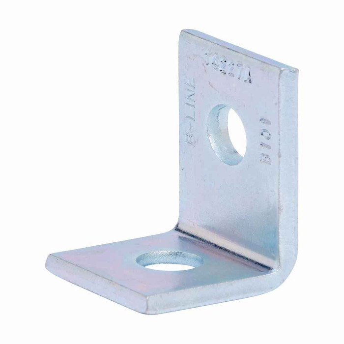 B-Line Eaton series strut fittings and accessories, 2.31" Height, 2.31" Length, 1.62" Width, 0.12lbs, Steel, Pre-assembled fitting, Two hole corner an