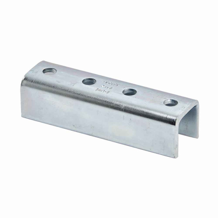 B-Line Eaton series strut fittings and accessories, 1.62" Height, 7.24" Length, 2.12" Width, 2.66lbs, Steel, Four hole splice clevis, Thickness 7/32 i