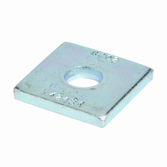 B-Line Eaton series strut fittings and accessories, 1.62" Height, 1.62" Length, 1.62" Width, .17lbs, Aluminium, Square washer, Hole size 9/16 in diame