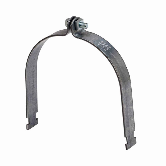 B-Line Eaton series strut pipe clamps and accessories, .0966" height, 9.875" length, 1.25" width, 1000 lbs, Steel, Safety factor of 5, Include combina
