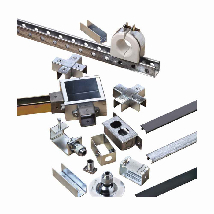 B-Line Eaton series strut electrical accessories, 1.01" height, 1.015" length, 1.11" width, Steel, Type end cap, Fits channel type B42, 12 gauge, Stai