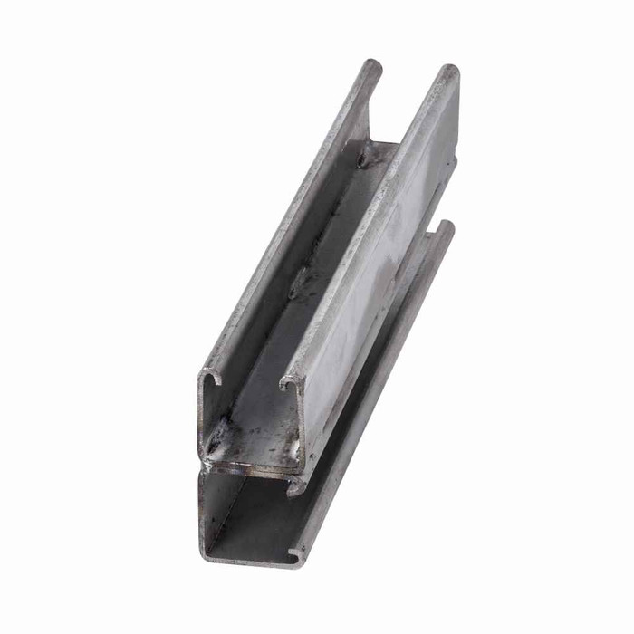 B-Line Eaton series strut channel, 1.62" channel height, 120" channel length, 1.62" channel width, Steel, 12 Gauge, B22 D channel type, Stainless stee