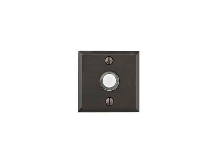 Emtek Emtek 2425 Sandcast Bronze Doorbell with Plate & Button with #6 Rosette EMTEK-2425