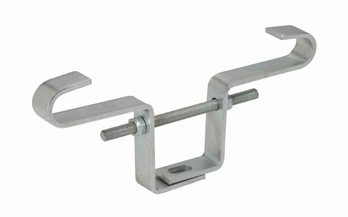 B-Line Eaton series beam clamps, Vertical adjustment provided in the clamp, Steel beam clamp, 1"-8 thread/rod size, Plain finish