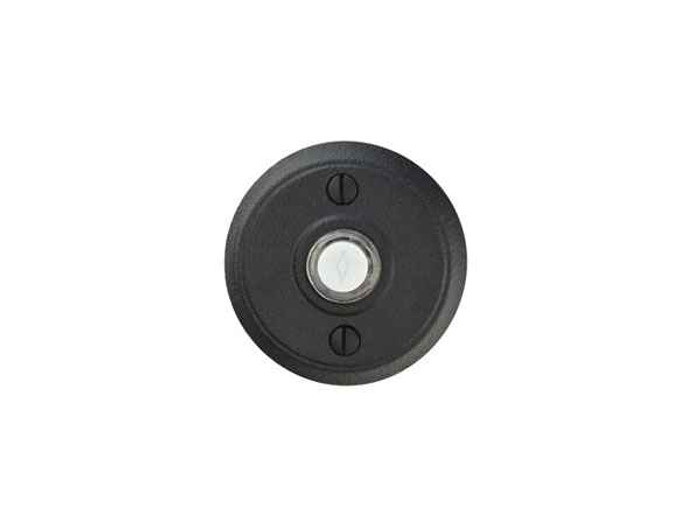 Emtek Emtek 2432 Wrought Steel Doorbell with Plate & Button with #2 Rosette EMTEK-2432