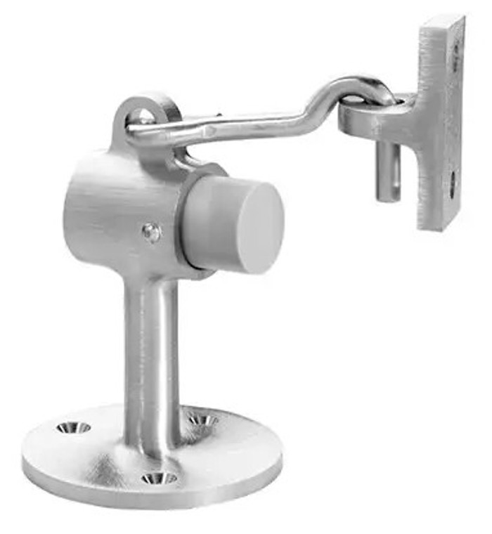 Rockwood 473 Door Stop with Keeper, Plastic and Lead Anchor Fasteners