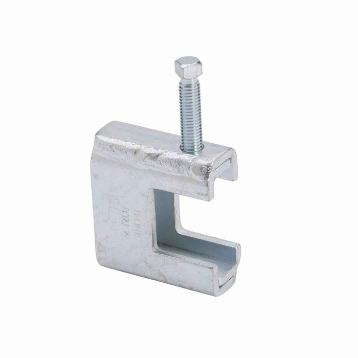 B-Line Eaton series beam clamps, 1400 lb, Steel, Safety factor of 5, setscrew included, Beam clamp, 1/2"-13 thread/rod size, 1/2”-13 screw size, 1-11/
