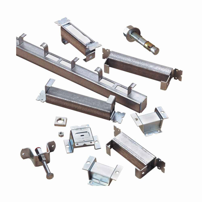 B-Line Eaton series pipe straps, 5.5" height, 2" length, 1" width, 1040 lbs, Steel, 1 pair pipe clamps with hex head cap screws, Pipe strap, Electro-p