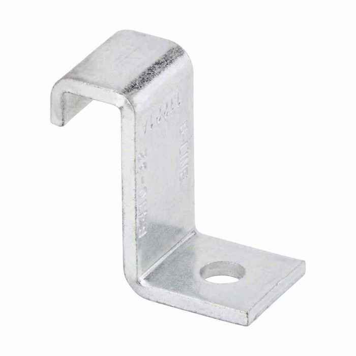B-Line Eaton series strut fittings and accessories, 1.37" Height, .81" Length, 1.62" Width, 8.3lbs, Steel, Channel hanger bracket for b32, 11 gauge AS