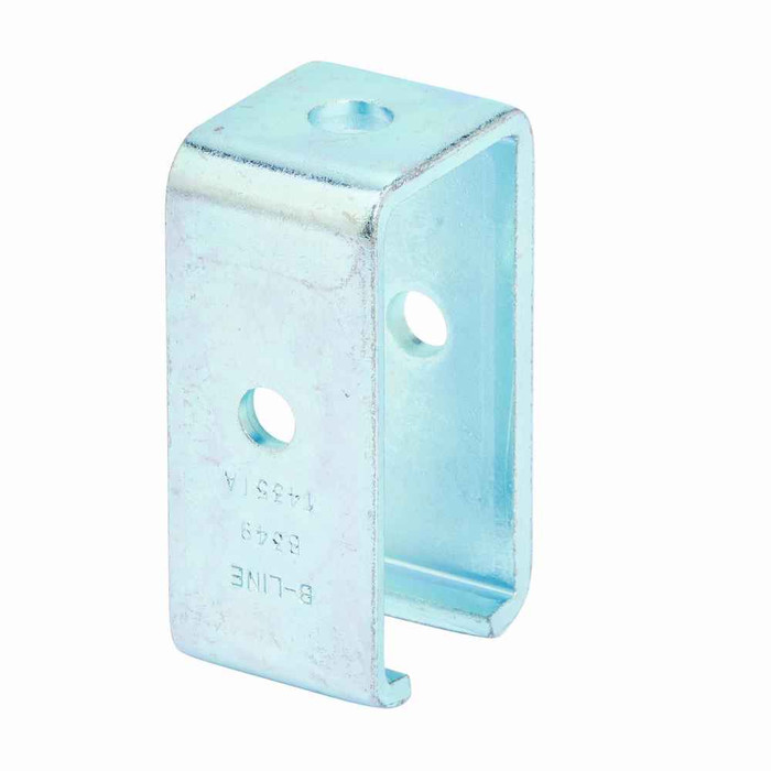 B-Line Eaton series strut fittings and accessories, 3.93" Height, 1.65" Length, 1.62" Width, 1.07lbs, Steel, Trolley beam support, Electro-plated zinc