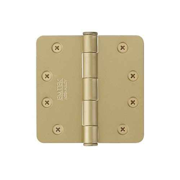 Emtek Emtek 92024 Heavy Duty Plain Bearing Hinges (Pair), 4" x 4" with 1/4" Radius Corners, Plated Steel EMTEK-92024