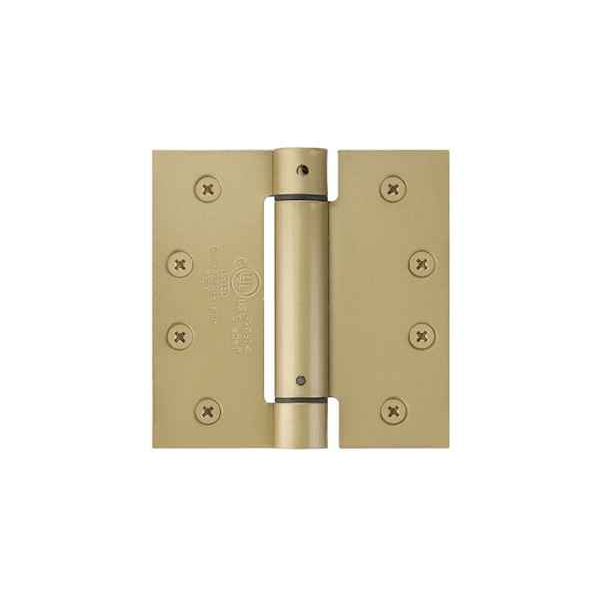 Emtek 95014 Spring Hinges (Pair), 4" x 4" with Square Corners, UL Listed, Plated Steel