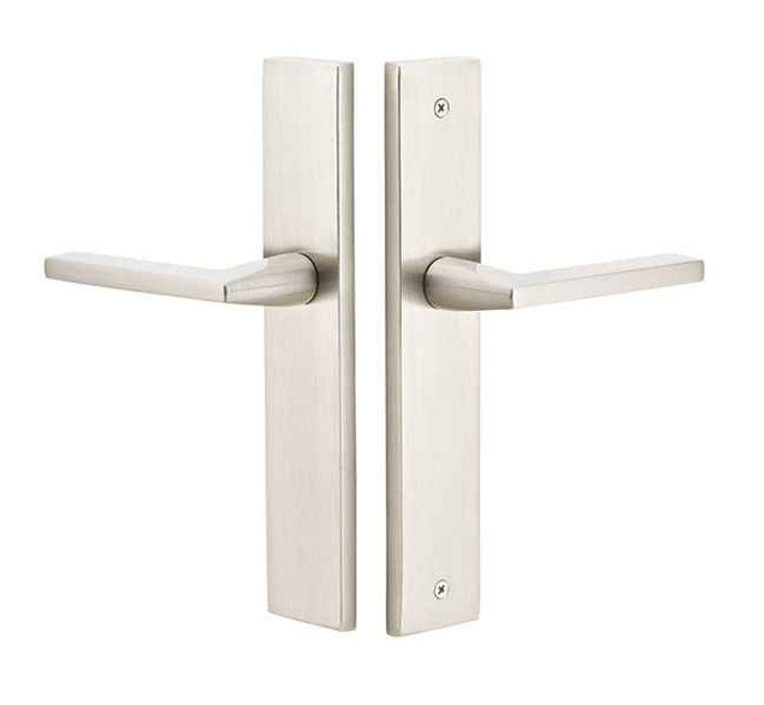 Emtek Emtek 8141 STRETTO Narrow Trim Lockset, 2" x 10" Modern Rectangular Non-Keyed, Brass Tubular, Passage EMTEK-8141