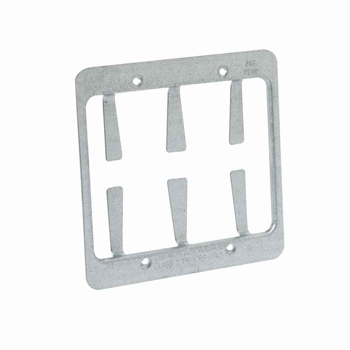 B-Line Eaton series data and low support fasteners, Double gang bracket, Grey, Pre-galvanized, Steel, Bracket mount, Communication and low , Maximum
