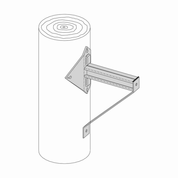 B-Line Eaton series strut fittings and accessories, 14.75" Height, 8" Length, 7.125" Width, 3.158lbs, Steel, Bracket, Electro-plated zinc