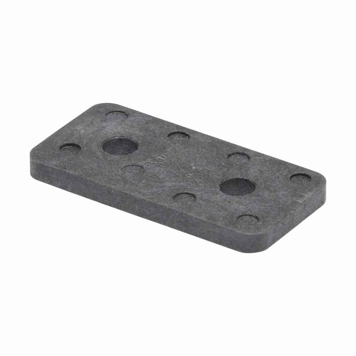 B-Line Eaton series strut fiberglass channel and fittings, 1.62" Height, 3.25" Length, 1.62" Width, 0.078lbs, Steel, Two hole flat plate